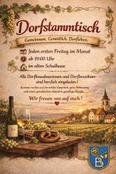 Plakat Dorstammtisch